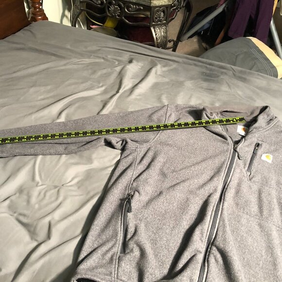 Carhartt Dalton Full‑Zip Fleece Jacket 103832‑036 Shadow Heather Men’s Size XXL - Picture 8 of 16